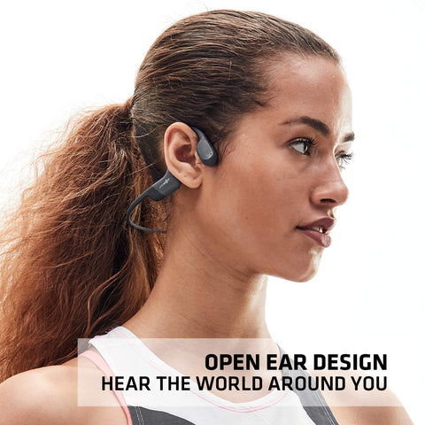 AfterShokz AEROPEX Open-Ear Wireless Bone Conduction Headphones - Cosmic Black