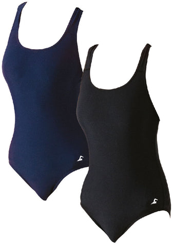 SwimTech Splashback Swimsuit Adult (Black)